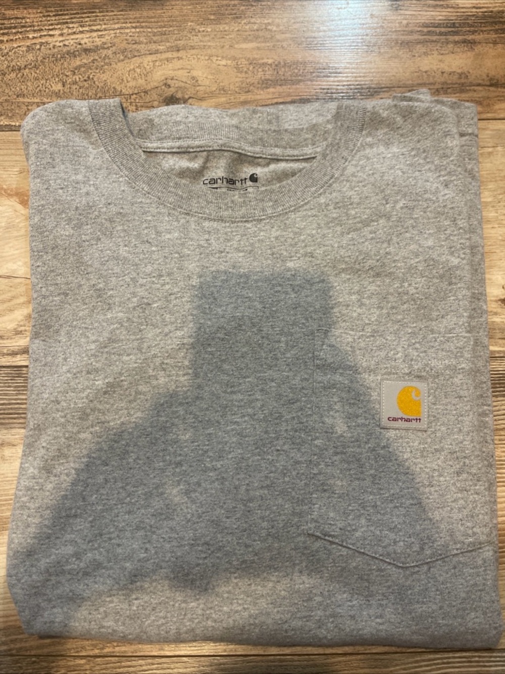 Carhartt K87 Loose Fit Light Gray Pocket T Shirt Mens Size Medium Work Shirt EUC